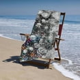 thumbnail image 4 of PHYHOO  Silver Gray Glitter Microfiber Sand Free Beach Towel Oversized Quick Dry Absorbent for Pool Swimming Bathroom Beach Towel  30x60in, 4 of 8