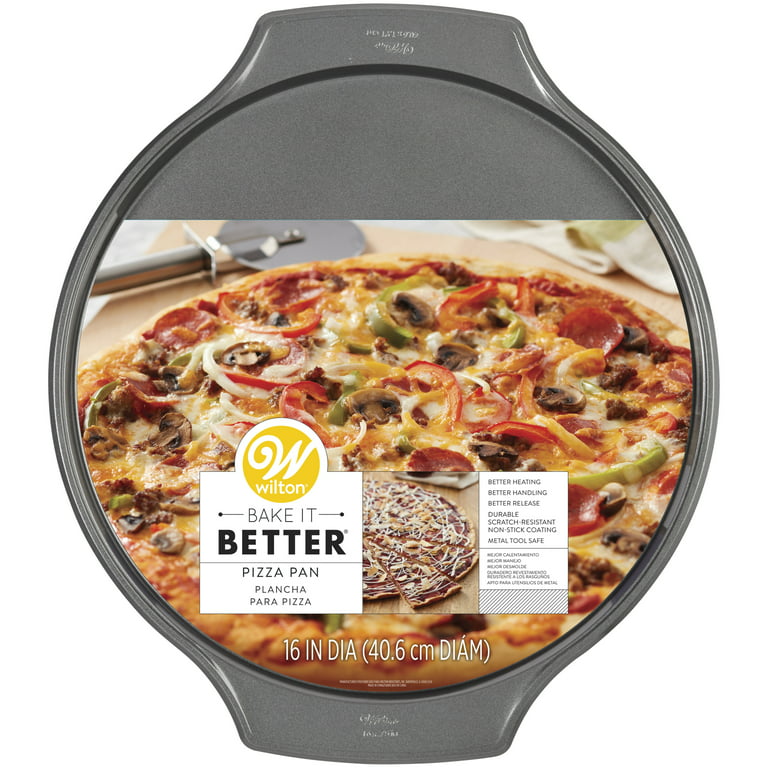 Wilton Bake It Better Steel Non-Stick Pizza Pan, 16-inch