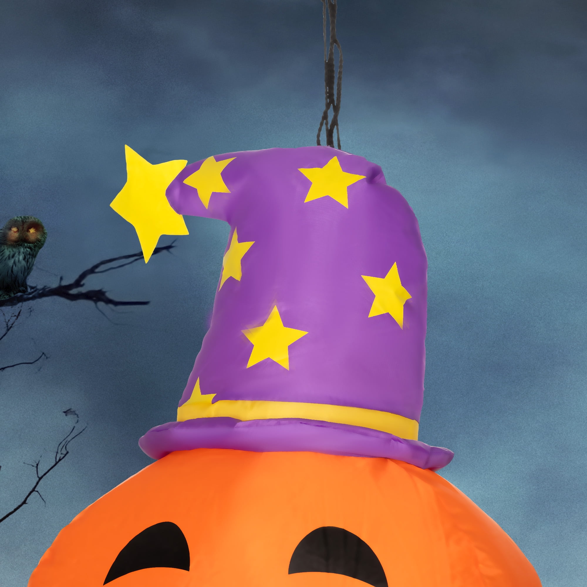 Alvantor Inflatable Halloween Sticker 3.4ft Halloween Pumpkin Decorations for Indoor Outdoor