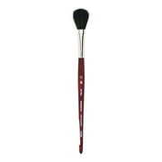 Princeton Velvetouch Artiste, Mixed-Media Brush for Acrylic, Watercolor & Oil, Series 3950 Oval Mop Luxury Synthetic, Size 1/2
