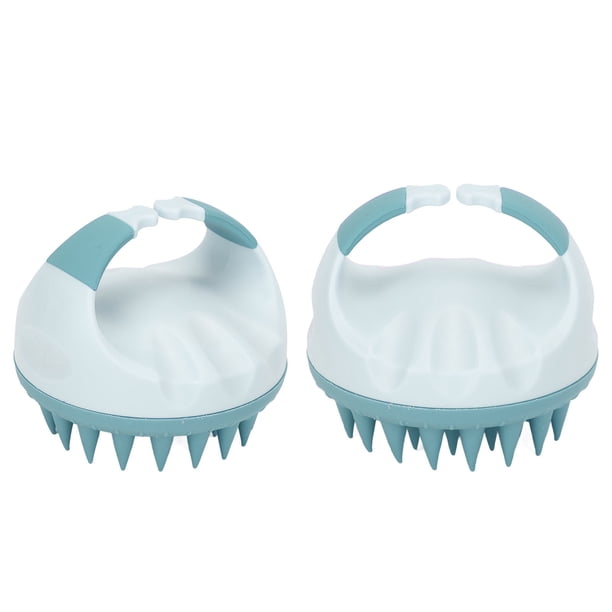 Masajeador de Cabello Masajeador de Cuero Cabelludo Cepillo de Campuño DePurador de Cuero Cabelludo, Silicona Manual Impermable Limpieza del Cuero Cabelludo Cepillo