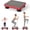 Red, variant on Costway 24” x 20” Kids Rebounder Bouncing Board Trampolines with Elastic Rope, Non-Slip Base & Feet Red