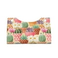 thumbnail image 4 of Lsque Succulent And Cactus Printed Long Tissue Box Cover Holder, Facial Paper Organizer Dispenser,Triangle with Bottom Belt, PVC Leather Decorative Organizer, 4 of 9