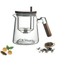 thumbnail image 1 of Binmer Household Thickened Teapot One-button Press-type Liner Filter High-end Tea Water Separation Glass Teapot, 1 of 5