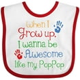 thumbnail image 3 of Inktastic Loved by Pop Pop Boys or Girls Baby Bib, 3 of 4
