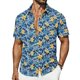 thumbnail image 2 of Ceisia Men's Tropical Floral Print Short Sleeve Button Down Hawaiian Shirt for Beach Vacation Yellow S Gifts, 2 of 9