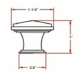 thumbnail image 4 of Design House Park Avenue 1-1/4 in. Oil Rubbed Bronze Cabinet Knob, 4 of 7