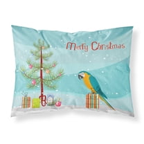 Macaw Merry Christmas Fabric Standard Pillowcase