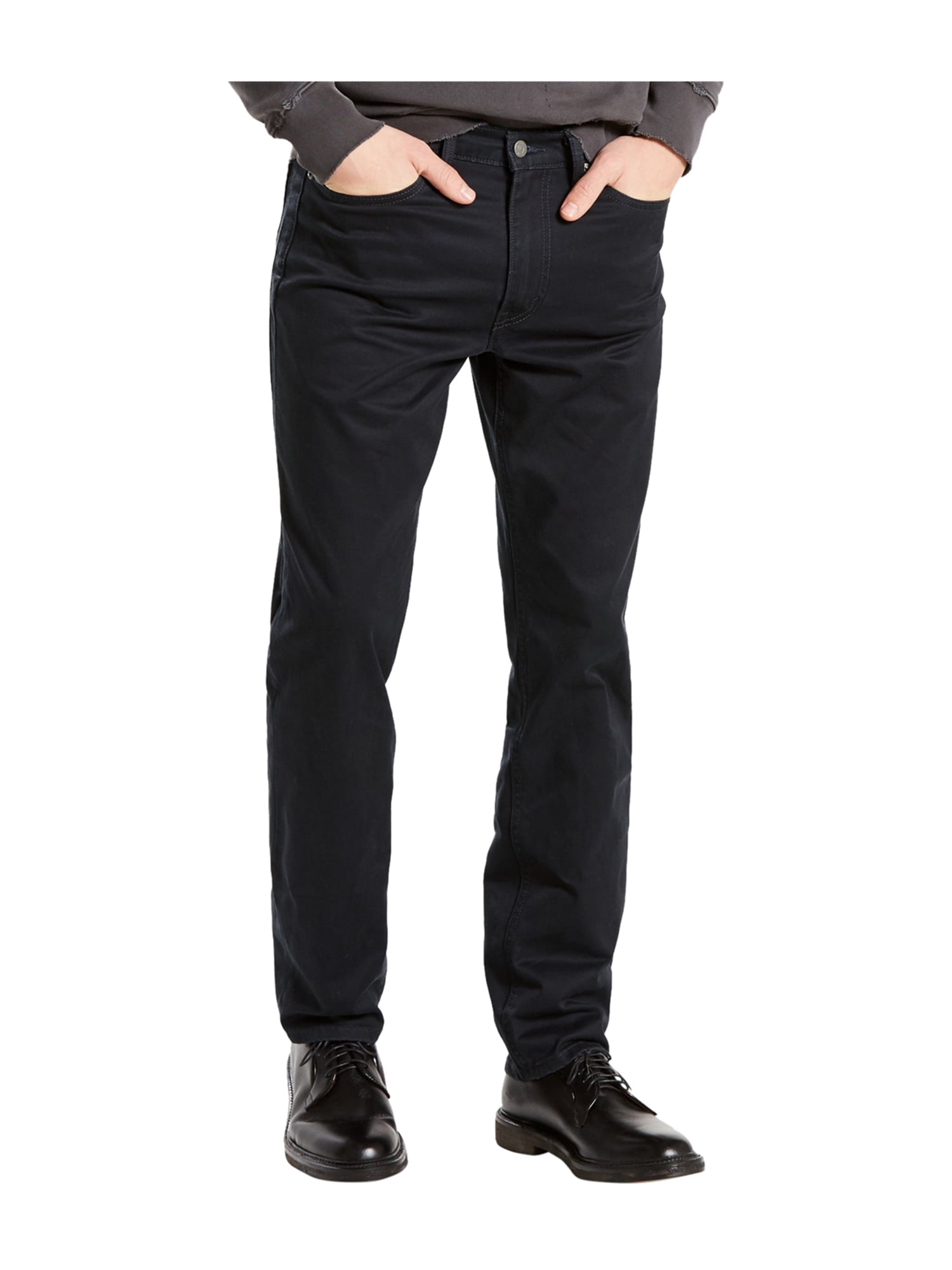 black athletic fit jeans