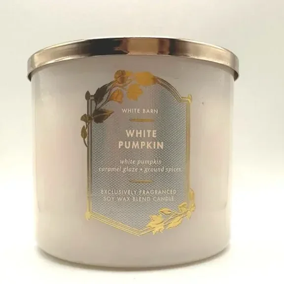 Bath & Body Works White Pumpkin 3 Wick Candle 14.5 oz