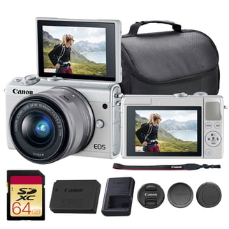 Canon EOS M100 ホワイト Professional Canon EOS M100 Mirrorless Digital Camera with 15-45mm