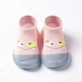 thumbnail image 2 of Zapatos de calcetinas infantiles, 1 par de calcetines para bebés solas de goma fácil de limpiar para niña, 2 of 6