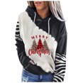 thumbnail image 2 of Chandails à Capuche de Noël pour Femmes en Liquidation, Imprimé Mode, Col Rond, Hauts à Enfiler, Manches, Blouse à Capuche, Chandail, 2 of 8