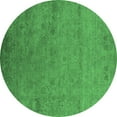thumbnail image 1 of Ahgly Company Indoor Round Oriental Emerald Green Industrial Area Rugs, 3' Round, 1 of 4