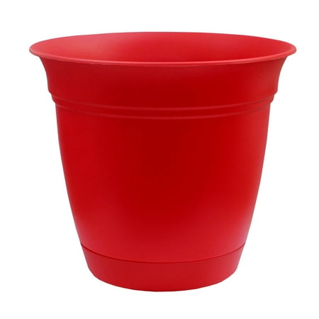 Hc Companies Outdoor/Indoor Plastic Planter Eclipse Red 8"