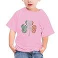thumbnail image 4 of Hauts à Manches Courtes pour Femmes, Enfants Garçons Filles Mignon Col Rond Imprimé Haut à Manches Courtes, 4 of 4