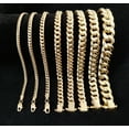 thumbnail image 2 of 10K Real Gold Miami Cuban Chain Bracelet , 10k Yellow Gold 3-11.5 mm Men and Women,10K Gold Chain,10k Real Gold Miami Cuban Bracelet (Bracelet width:5.9; Bracelet length:8;), 2 of 10