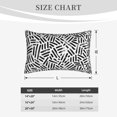 thumbnail image 4 of Pofeuu Weave Geometric Print Polyester Microfiber Plush Pillowcases, Super Soft and Cozy Pillow Case Covers with Envelop Closure（Pillow core not included）-14"x20", 4 of 6