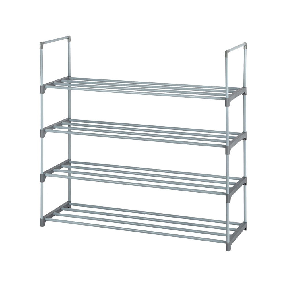 Lowestbest 2 Sets Of 4 Shoe Racks, Metal Shoe Rack, Shoe Rack, Shoe Tower, Storage Rack, Stackable Bedroom Cabinet, Entrance Channel, Corridor, 40 Pairs Of Shoes, Gray Lowestbest 2 Sets Of 4 Shoe Racks, Metal Shoe Rack, Shoe Rack, Shoe Tower, Storage Rack, Stackable Bedroom Cabinet, Entrance Channel, Corridor, 40 Pairs Of Shoes, Gray