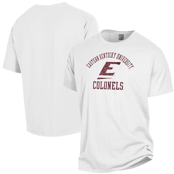 Men's ComfortWash White Eastern Kentucky Colonels Garment Dyed T-Shirt