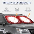 thumbnail image 3 of Goofa Winter Christmas Snowflake Pattern 2 Piece Car Windshield Sun Shade Foldable | Front Windshield Shade for Sun, Heat and UV Rays | Sunshade for Car Front Window-Large, 3 of 7