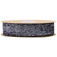 thumbnail image 1 of Xiao Hua rollos de cinta de terciopelo metálico brillante gris oscuro de 0,98 pulgadas de ancho, cinta de metal brillante, utilizada para cintas navideñas, cintas decorativas navideñas, 1 of 5