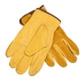 thumbnail image 2 of Guantes de trabajo de cuero Guante de jardinería de piel de vaca resistente para construcción de corte de madera/conducción/jardín para hombres y mujeres 1 par BANYUO  Electrónica, 2 of 3