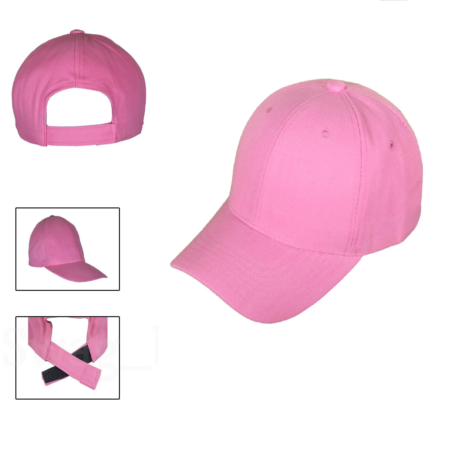 baby pink baseball cap