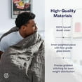 thumbnail image 4 of Weighted Cooling Blanket, Twin/Throw (15lbs, Grey) - Cooling Blankets for Hot Sleepers - Silky-Soft Ultra-Breathable Premium Lyocell Cover for Adults - Machine Washable, 48" x 72", 4 of 6