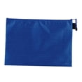 thumbnail image 2 of Bolsa con cremallera B5, carpeta de archivos con cremallera, bolsa para lápices, sobres para documentos, cartas, organizador de recibos para el hogar, Azul, 2 of 8
