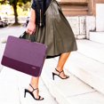 thumbnail image 6 of Ytonet 15.6 inch Laptop Case, Laptop Sleeve for Women Men, Carring Briefcase Computer Bag Compatible for HP Asus Dell Macbook Apple, Purple, 6 of 6