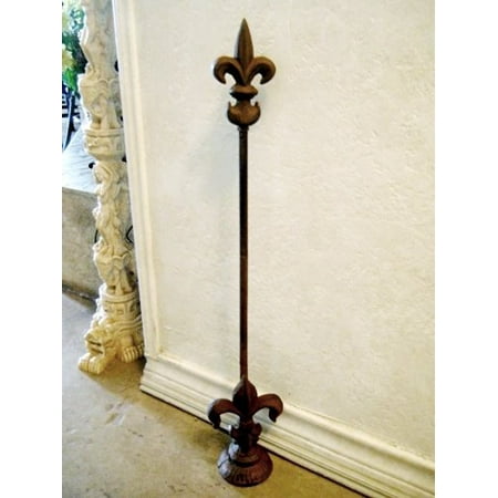 Cast Iron French Fleur De Lis Adjule Doorstop With Handle Door Cast Iron French Fleur De Lis Adjule Doorstop With Handle Door Stop