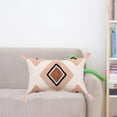 thumbnail image 4 of Funda de cojín estilo Ins de felpa con borlas, bonita funda de almohada tejida de estilo Rombo 30x50cm, 4 of 9