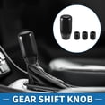 thumbnail image 2 of Unique Bargains Gear Shift Knob Forged Fiber Cylinder 7cm for Automatic and Manual Vehicle with 3 Adapter Black 1 Set, 2 of 7
