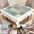 thumbnail image 6 of Extra Large Boho Pattern Anti-Slip Playing Surface 31.5 Inch Square Rubber Mahjong Mat with Noise Reduction for Chinese Tiles and Family Game Nights, 6 of 7