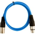 thumbnail image 2 of Seismic Audio SAXLX-2, 6 Pack of Blue 2 Foot XLR Patch Cables, 2 of 2
