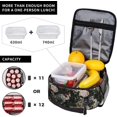 thumbnail image 4 of Black Bats Insulated Lunch Bag, Lunch Box for Office Travel, Lunch Bag for Men and Women, 4 of 6