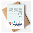 thumbnail image 1 of Clutch Brake Accelerator Pedal Wedding Cards Congratulations Greeting Envelopes, 1 of 3