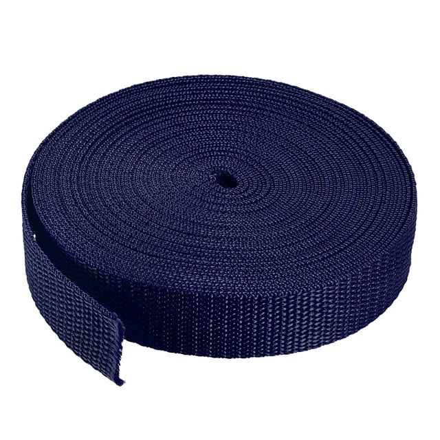 Uxcell Lightweight Polypropylene Webbing Straps Strapping Band for Outdoor Blue