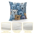 thumbnail image 4 of YINGXI Square Throw Pillow Covers Cute Cartoon Dogs Pillow Cases Decorative for Home Bedroom Sofa Seamless Puppy Pattern Watercolor Painting Pillowcases Standard Size  24x24in, 4 of 5