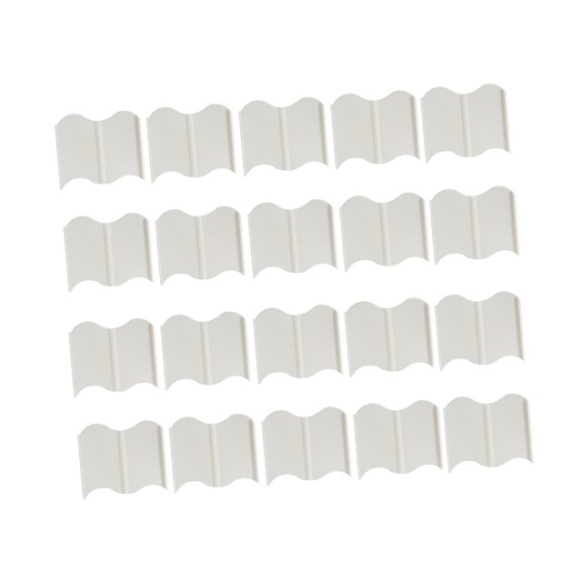 Bordes de jardín kusrkot 20 bordes de paisaje entrelazados decorativos Blanco