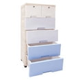 thumbnail image 4 of Dwellnix Modern Storage Cabinet with 6 Drawers, Lockable PP Plastic Unit, Spacious & Durable, Ideal for Bedroom, Nursery & Playroom Organization, 4 of 11
