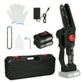 thumbnail image 1 of Tignapoo 6-Inch Brushless Lithium Chainsaw Kit with Dual Chains, Oil Sprayer, Gloves, and Toolbox - Adjustable Tension, Black, US Standard, 2 Batteries & Charger Included, 1 of 7