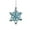 Blue, variant on Mecorevxz Christmas Metal Snowflake Ornaments Christmas Tree Decoration Rhinestone Snowflake Christmas Pendants(B)