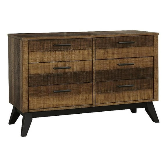 Westwood Design Urban Rustic 6-Drawer Dresser Brushed Wheat