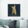 thumbnail image 3 of Runway Avenue Typography and Quotes Wall Art Canvas Prints 'Frenchie' Fashion Quotes and Sayings - Gold, Black, 3 of 5