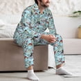 thumbnail image 7 of Zufioo Cartoon Pirate Mens Pajamas Set, Mens Long-Sleeved Pajama and Pajama Pants,Pajamas Para Hombres,Men's Sleepwear-, 7 of 7