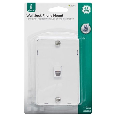 Phono Jack - GE 76294 Wall Jack Phone Mount