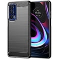 thumbnail image 1 of wonima11 Case for Moto Edge 2021/Moto Edge 5G UW/Moto XT2141DL Case, Carbon Fiber Shockproof Slim Silicone Rugged Soft TPU Back Phone Cover for Motorola Moto Edge 2021 Black, 1 of 1