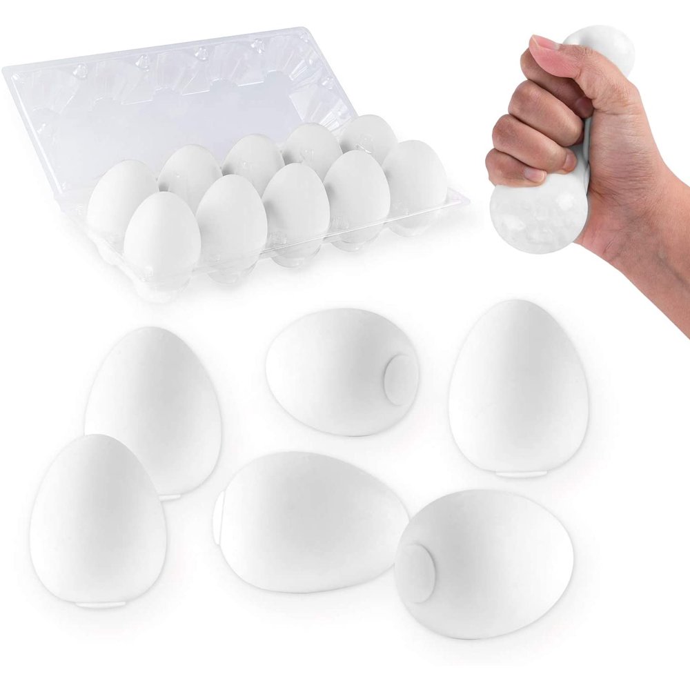Stress Relief Squeezing Eggs 10Pack for Kids and Adults Premium Anti